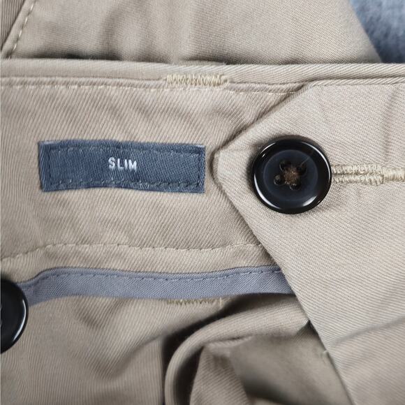 Bonobos 35x32 Beige Wednesday Slim Chino Flat Front Dress Pants - Picture 12 of 16